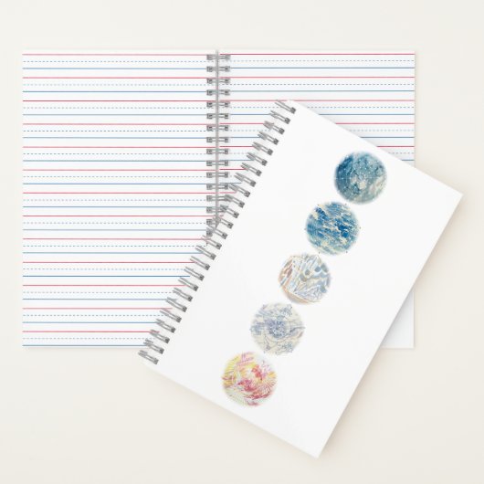 Elements Wassercolor Mandala Notebook Notizblock (Innen)