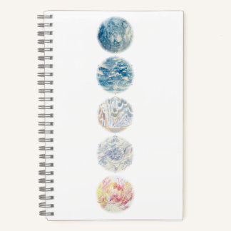 Elements Wassercolor Mandala Notebook Notizblock