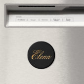 Elena gold Design Lettern Magnet (In Situ (Geschirrspüler))