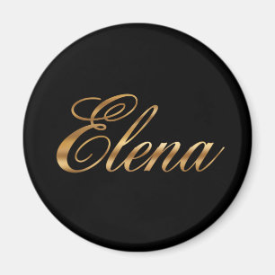 Elena gold Design Lettern Magnet