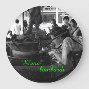 Elena lombardi Firenze きみのじかん展 Große Wanduhr