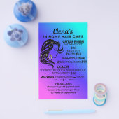 Elenas Haarstyling zu Hause Flyer (Einzeln)