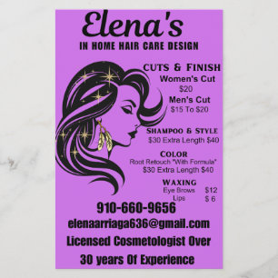 Elena's In Zuhause Hare Care Flyer