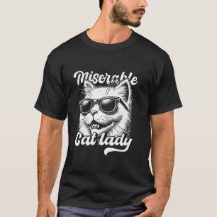 Elende Katzenlady Lustige Katzenbesitzerin T-Shirt