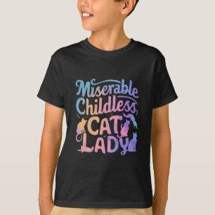 Elende kinderlose Katzenlady T-Shirt