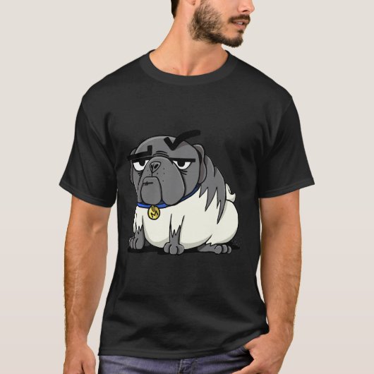 Elender Mister Max der Mops Klassiker  876 T-Shirt (Vorderseite)
