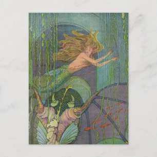 Elenore Abbott Die charmante Meerjungfrau Postkart Postkarte