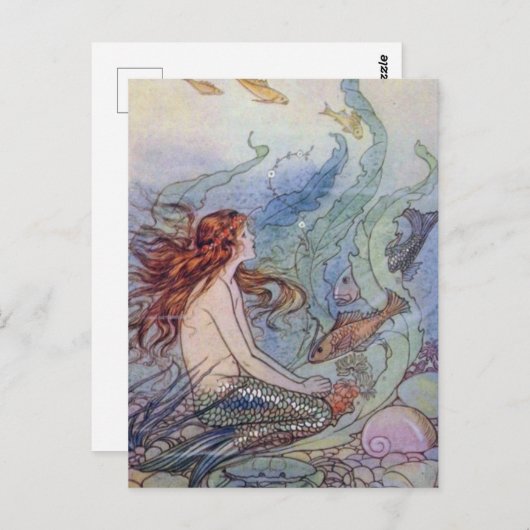 Elenore Abbott Die Postkarte der Meerjungfrau (Vorne/Hinten)