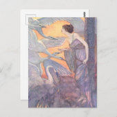 Elenore Abbott Die sechs Schwäne Postkarte (Vorne/Hinten)