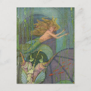 Elenore Abbott The Charming Mermaid Postcard Postkarte
