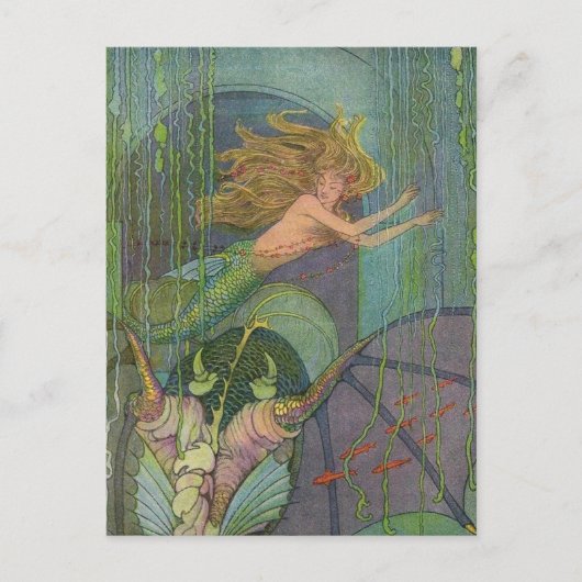 Elenore Abbott The Charming Mermaid Postcard Postkarte (Vorderseite)