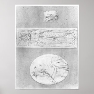 Eleonor von Aquitanien: Porträt im Profil Poster