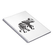 Elepahnt-Zebra (1) Notizblock (Rechte Seite)
