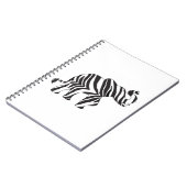 Elepahnt-Zebra (1) Notizblock (Linke Seite)