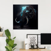 Elephan-Plakat Poster (Heimbüro)