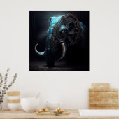 Elephan-Plakat Poster (Küche)