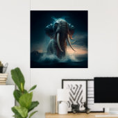 Elephan-Plakat Poster (Heimbüro)