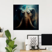 Elephan-Plakat Poster (Heimbüro)
