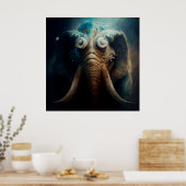 Elephan-Plakat Poster (Küche)