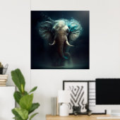 Elephan-Plakat Poster (Heimbüro)