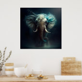 Elephan-Plakat Poster (Küche)