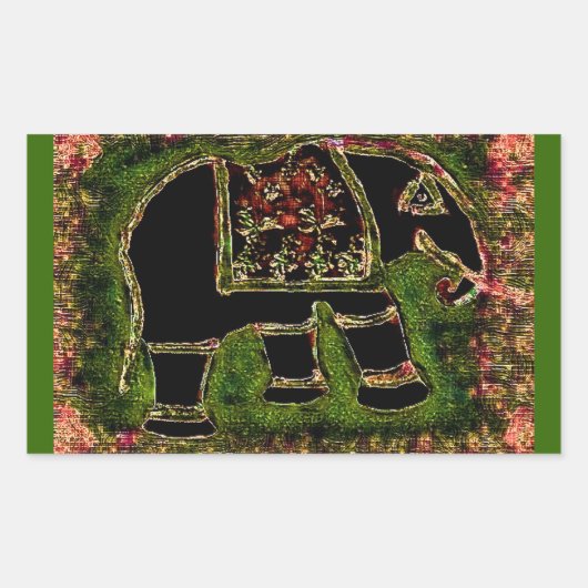 Elephant3 Sticker (Vorderseite)