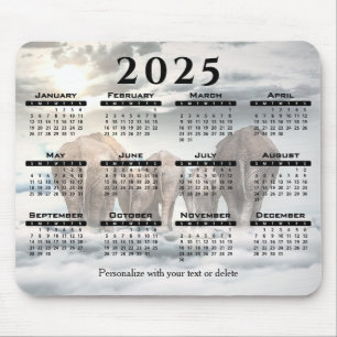 Elephant - 2024 Calendar Mousepad