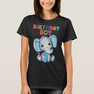 Elephant 7. Geburtstag Junge 7 Jahre alt gedachte  T-Shirt