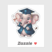 Elephant Abschluss Aufkleber (Blatt)