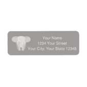 Elephant Address Label (Vorne)
