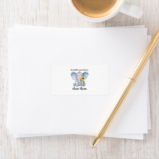 Elephant Adressaufkleber (Insitu)