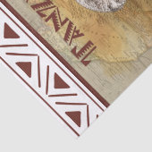 Elephant Africa Travel Poster Seidenpapier (Detail)