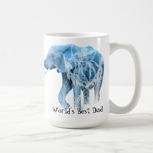 Elephant African Animal World ist der beste Bonus- Kaffeetasse (Rechts)