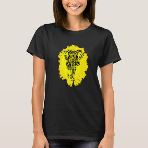 Elephant African Animals Motif Colorful Mammal Ele T-Shirt