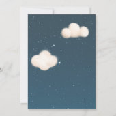 Elephant Air Balloon Baby Shownacht Einladung (Rückseite)