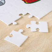 Elephant als Musiker mit Trommelfell Puzzle (Seite)