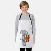 Elephant als Musiker mit Trommelfell Schürze (Getragen)