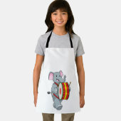 Elephant als Musiker mit Trommelfell Schürze (Insitu)