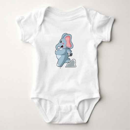 Elephant als Runner Baby Strampler (Vorderseite)