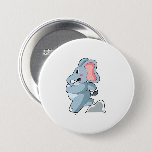 Elephant als Runner Button (Vorne & Hinten)