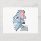 Elephant als Runner Postkarte (Vorderseite)