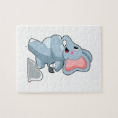 Elephant als Runner Puzzle (Horizontal)