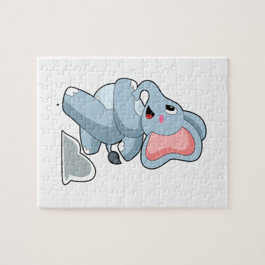 Elephant als Runner Puzzle (Horizontal)