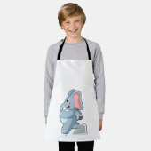 Elephant als Runner Schürze (Getragen)