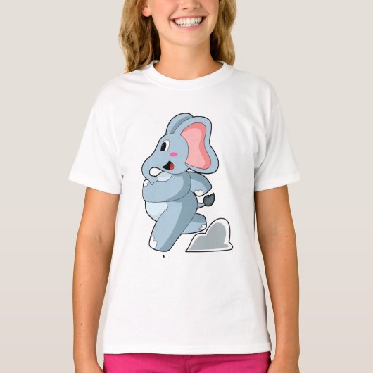 Elephant als Runner T-Shirt (Vorderseite)