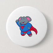 Elephant als Superhero Button (Vorderseite)