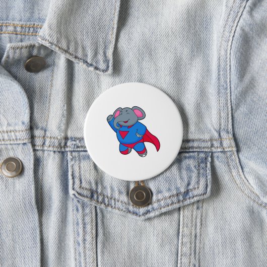Elephant als Superhero Button (Beispiel)