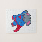 Elephant als Superhero Puzzle (Horizontal)