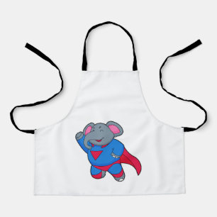 Elephant als Superhero Schürze
