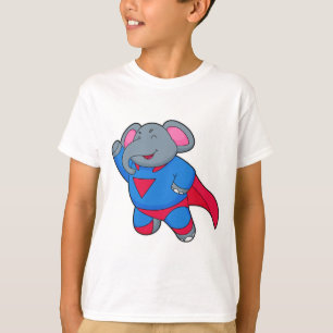 Elephant als Superhero T-Shirt